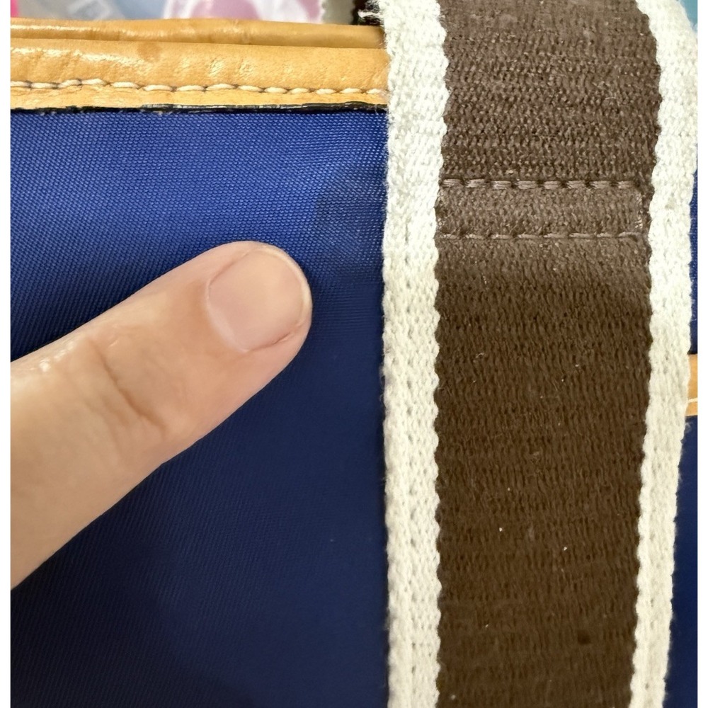 Vtg Coach Mini Tote Hamptons Blue Green Brown‎ #6261  arly 2000's Preppy Vaca - Picture 15 of 16